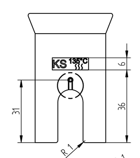 Instrumentenablage Speichelzieher (kleiner Sauger)