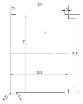 Auflage Arztgerät, anthrazit, 376x278x2mm